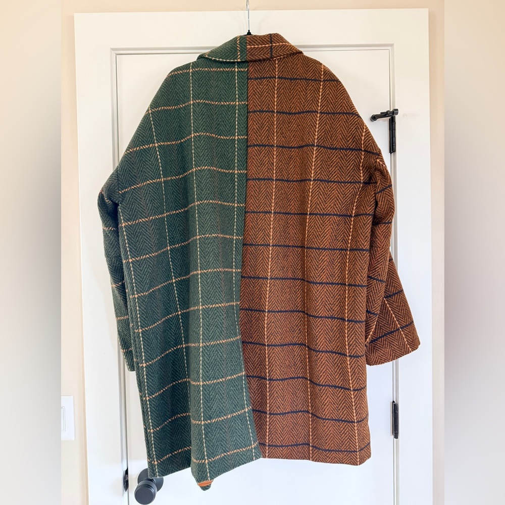 Dressed in Lala OG Scorpio Coat Brown/Green Size 2X/3X - Picture 10 of 11